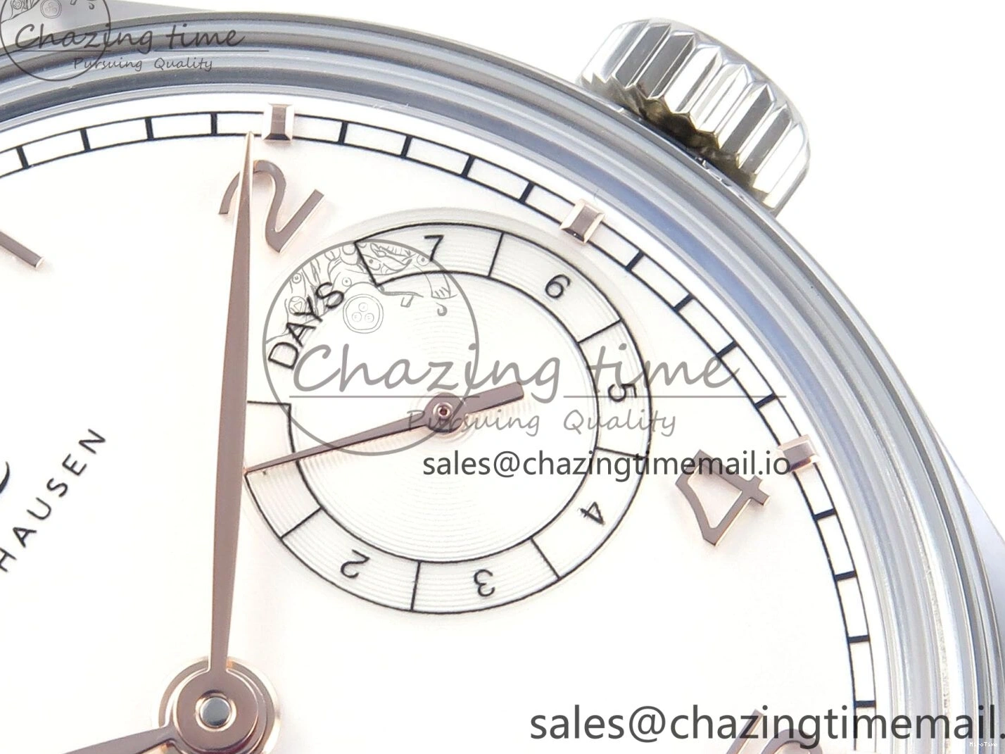 MIROTIME 0522 Portugieser Auto IWC0562A APSF 1:1 Best Edition White RG Dial on SS Bracelet A Unique 6991